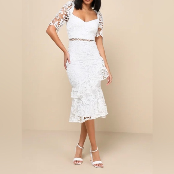 Pretty white dress for special occasion. New with tag. - Picture 3 of 3